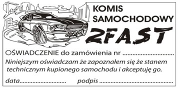 Piecz�tka Modico 10 - przyk�ad sk�adu