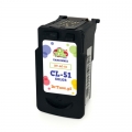 Tusz Zamiennik CL-51 do Canon (0618B001) (Kolorowy)