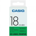 Taśma Barwiąca Oryginalna Casio XR-18GN1 (XR18GN1) (Zielony) (18 mm, 8 m)