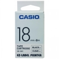 Taśma Barwiąca Oryginalna Casio XR-18X1 (XR18X1) (Przezroczysty) (18 mm, 8 m)
