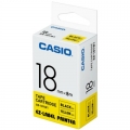 Taśma Barwiąca Oryginalna Casio XR-18YW1 (XR18YW1) (Żółty) (18 mm, 8 m)