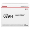 Toner Oryginalny Canon CRG-039H (0288C001 ) (Czarny)