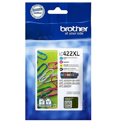 Tusze oryginalne LC-422 XL CMYK do Brother (LC422XLVAL) (komplet)