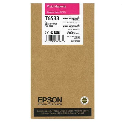 Tusz oryginalny T6533 do Epson (C13T653300) (Purpurowy)