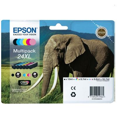 Tusze oryginalne T2438 do Epson (C13T24384010) (komplet)