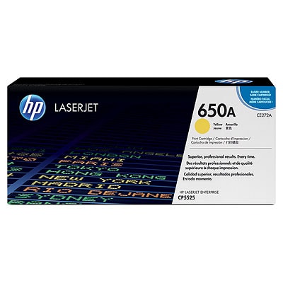 Toner oryginalny 650A do HP (CE272A) (Żółty)