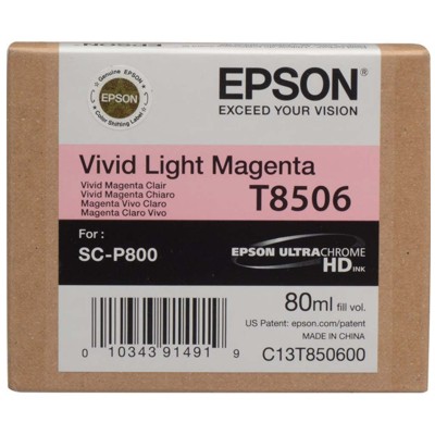 Tusz oryginalny T8506 do Epson (C13T850600) (Jasny purpurowy)