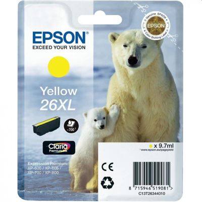 Tusz oryginalny T2634 do Epson (C13T26344010) (Żółty)