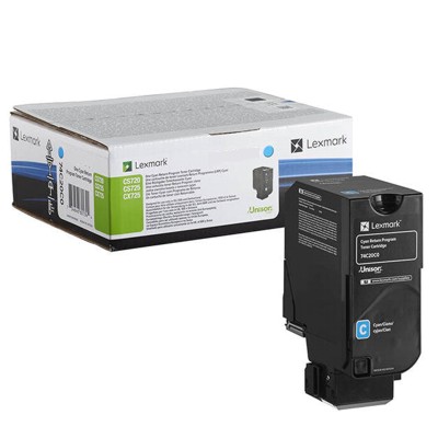 Toner oryginalny 74C2SC0 do Lexmark (74C2SC0) (Błękitny)