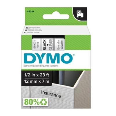Taśma Barwiąca oryginalny D1-45010 do DYMO (D1-45010) (Przezroczysty)
