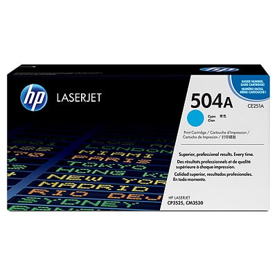 Toner oryginalny 504A do HP (CE251A) (Błękitny)