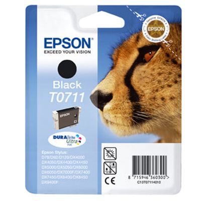 Tusz oryginalny T0711 do Epson (C13T07114010) (Czarny)