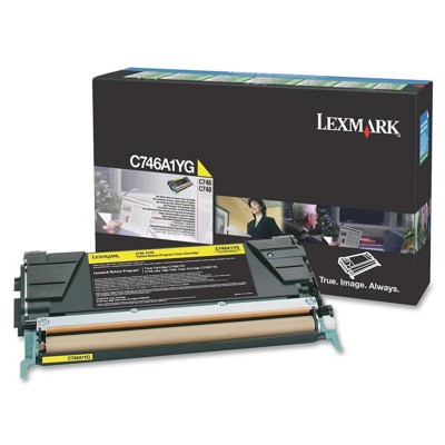 Toner oryginalny C746A1YG do Lexmark (C746A1YG) (Żółty)