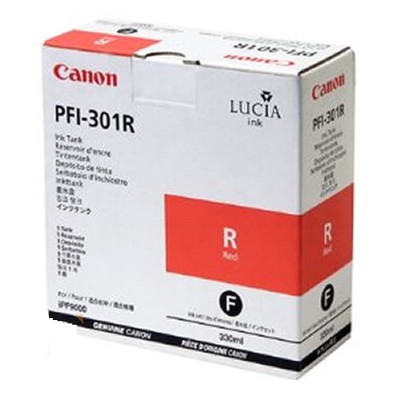 Tusz oryginalny PFI-301R do Canon (1492B001) (Czerwony)