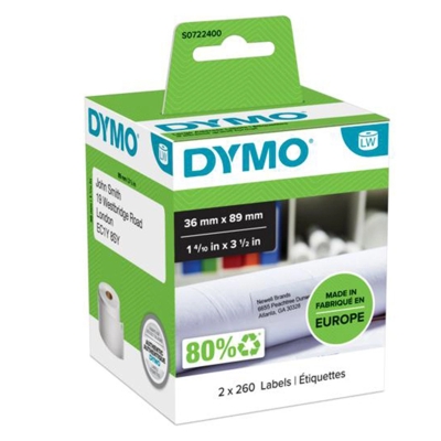 Etykiety oryginalny LW-99012 do DYMO (LW-99012) (Biały)