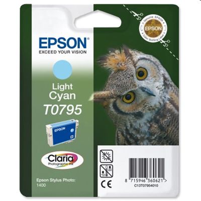 Tusz oryginalny T0795 do Epson (C13T07954010) (Jasny błękitny)