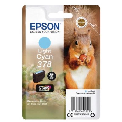 Tusz oryginalny 378 do Epson (C13T37854010) (Jasny błękitny)