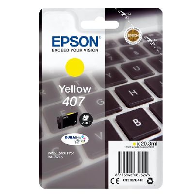 Tusz oryginalny 407 do Epson (C13T07U440) (Żółty)
