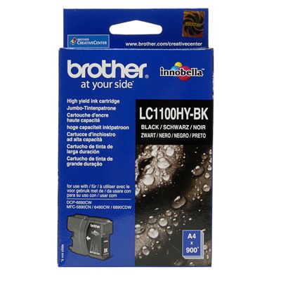 Tusz oryginalny LC-1100HY BK do Brother (LC1100HYBK) (Czarny)