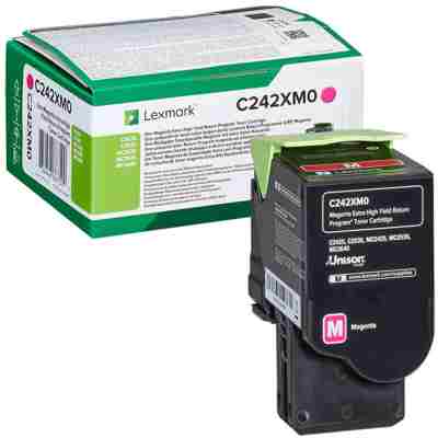 Toner oryginalny C242 do Lexmark (C242XM0) (Purpurowy)