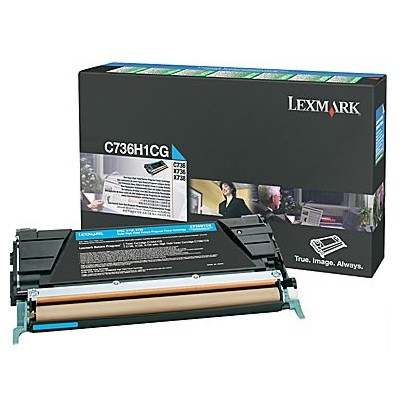 Toner oryginalny C736H1CG do Lexmark (C736H1CG) (Błękitny)