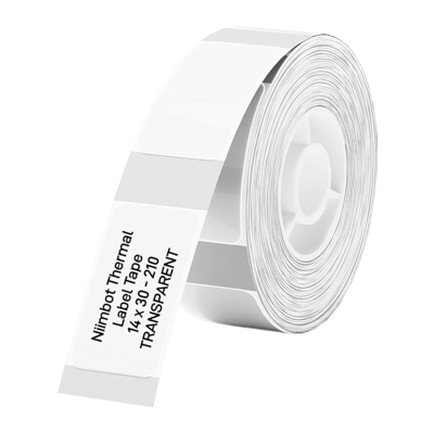Etykiety oryginalny 14x30 mm Transparentne do Niimbot (14*30T) (Biały)