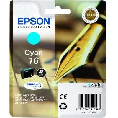 Tusz oryginalny T1622 do Epson (C13T16224010) (Błękitny)