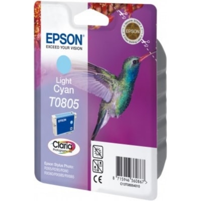 Tusz oryginalny T0805 do Epson (C13T08054011) (Jasny błękitny)