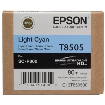 Tusz oryginalny T8505 do Epson (C13T850500) (Jasny błękitny)