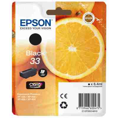 Tusz oryginalny T3331 do Epson (C13T33314012) (Czarny)