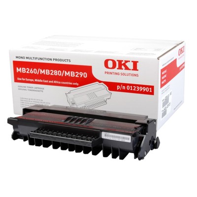 Toner oryginalny MB 260 do Oki (1239901) (Czarny)