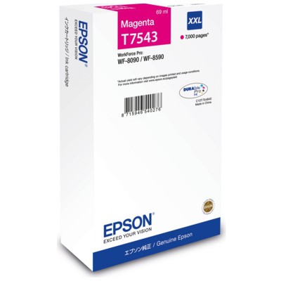 Tusz oryginalny T7543 do Epson (C13T754340) (Purpurowy)