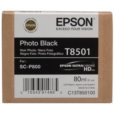 Tusz oryginalny T8501 do Epson (C13T850100) (Czarny Foto)