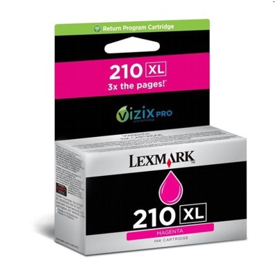 Tusz oryginalny 210XL do Lexmark (14L0176E) (Purpurowy)