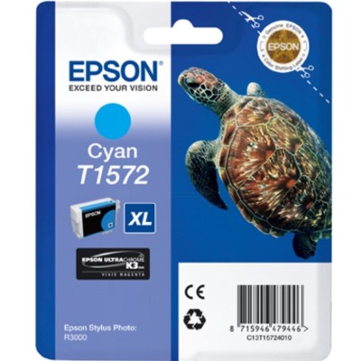 Tusz oryginalny T1572 do Epson (C13T15724010) (Błękitny)