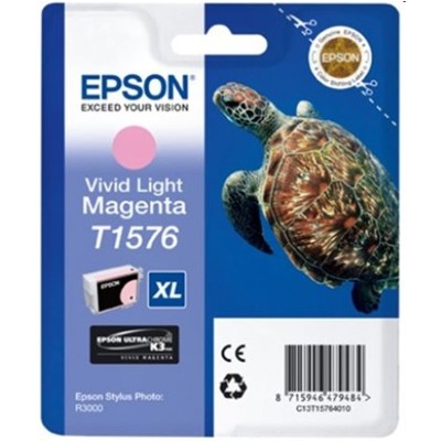 Tusz oryginalny T1576 do Epson (C13T15764010) (Jasny purpurowy)