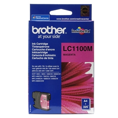 Tusz oryginalny LC-1100 M do Brother (LC1100M) (Purpurowy)