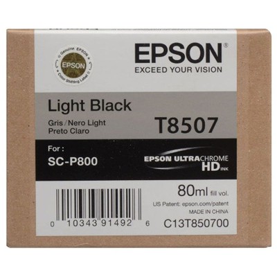 Tusz oryginalny T8507 do Epson (C13T850700) (Jasny czarny)