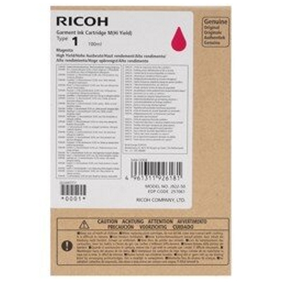 Tusz oryginalny Garment Type 1 (100ml) do Ricoh (257061) (Purpurowy)