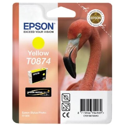 Tusz oryginalny T0874 do Epson (C13T08744010) (Żółty)