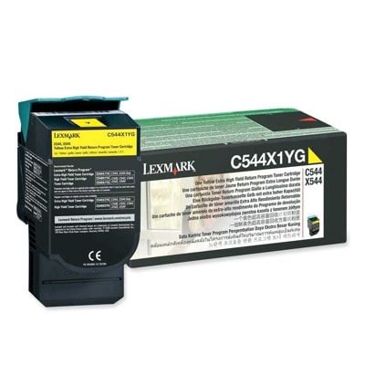 Toner oryginalny C544X1YG do Lexmark (C544X1YG) (Żółty)