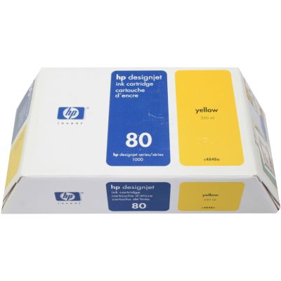 Tusz oryginalny 80 XL do HP (C4848A) (Żółty)