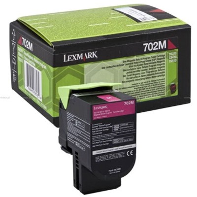 Toner oryginalny 702M do Lexmark (70C20M0) (Purpurowy)