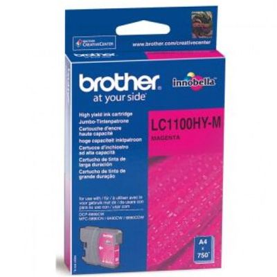 Tusz oryginalny LC-1100HY M do Brother (LC1100HYM) (Purpurowy)