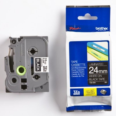 Taśma oryginalny TZe-355 do Brother (TZe355) (Czarny)