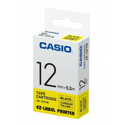 Taśma Barwiąca oryginalny XR-12FYW do Casio (XR12FYW) (Żółty) Taśma Barwiąca oryginalny XR-12FYW do Casio (XR12FYW) (Żółty)
