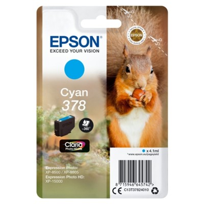 Tusz oryginalny 378 do Epson (C13T37824010) (Błękitny)