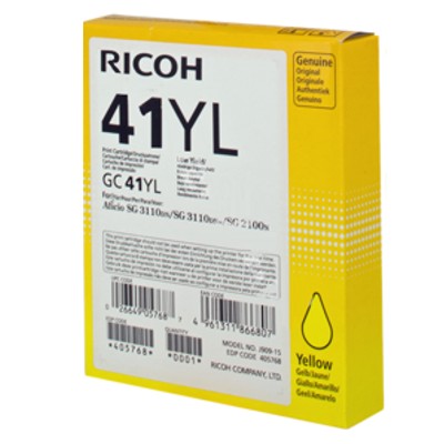 Tusz oryginalny GC-41YL do Ricoh (405768) (Żółty)
