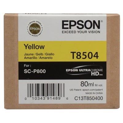 Tusz oryginalny T8504 do Epson (C13T850400) (Żółty)