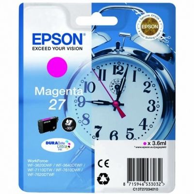 Tusz oryginalny T2703 do Epson (C13T270340) (Purpurowy)